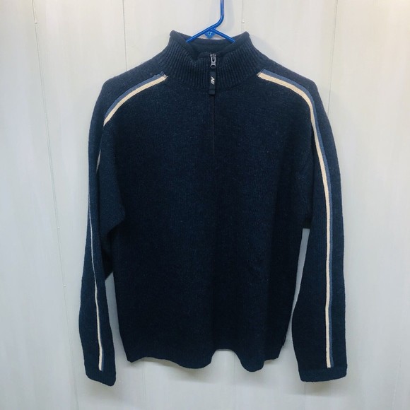 American Eagle Pullover men’s Small sweater quarter zip 100% lambswool - Picture 1 of 6